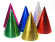Holografinės šventinės kepuraitės, 10 cm (1 pak / 20 vnt.) Įvairiaspalvės kaina ir informacija | Dekoracijos šventėms | pigu.lt