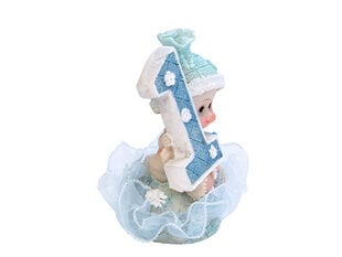Papuošimas tortui Boy 1st Birthday, mėlynas , 7 cm kaina ir informacija | Vienkartiniai indai šventėms | pigu.lt