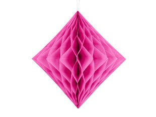 Подвесная декорация Diamond 20 см, Темно розовая, (1 упак/1 шт) цена и информация | Праздничные декорации | pigu.lt