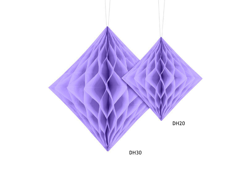 Koriukas Diamond, violetinis, 30 cm, 1 dėž/50 pak (1 pak/1 vnt) kaina ir informacija | Dekoracijos šventėms | pigu.lt