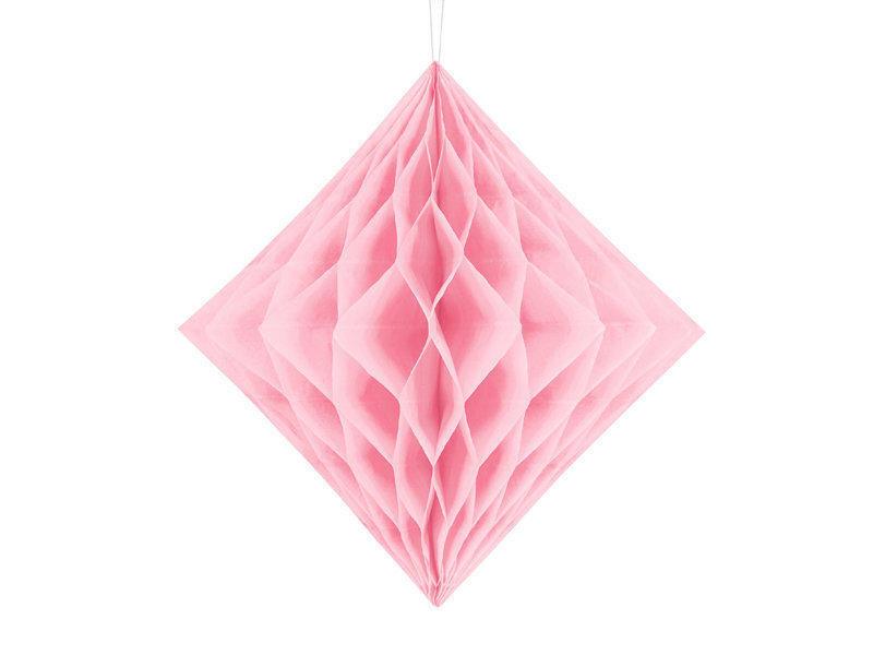 Koriukas Diamond, rožinis, 30 cm, 1 dėž/50 pak (1 pak/1 vnt) kaina ir informacija | Dekoracijos šventėms | pigu.lt