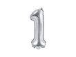 PartyDeco Folijos balionas - Nr. 1, 35 cm kaina ir informacija | Balionai | pigu.lt