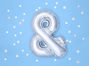 Folinis balionas &, 35 cm, sidabrinis kaina ir informacija | Balionai | pigu.lt