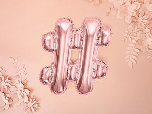 Foliniai balionai #, 35 cm, auskiniai/rožiniai, 50 vnt. kaina ir informacija | Balionai | pigu.lt