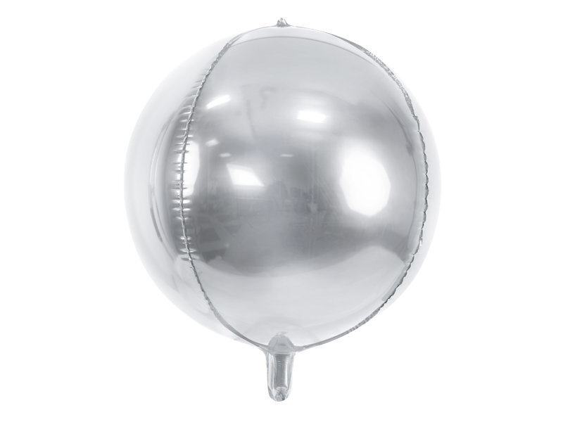 Foliniai balionai Ball 40 cm, sidabriniai, 50 vnt. цена и информация | Balionai | pigu.lt