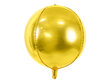 Folinis balionas Ball 40 cm, auksinis цена и информация | Balionai | pigu.lt