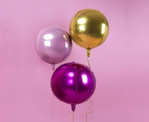 Foliniai balionai Ball 40 cm, auksiniai, 50 vnt. kaina ir informacija | Balionai | pigu.lt