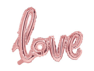 PartyDeco Фольгированный шар, 73 x 59 см, розовое золото / Love цена и информация | Шарики | pigu.lt