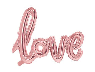 Foliniai balionai Love 73x59 cm, auskiniai/rožiniai, 50 vnt. цена и информация | Шарики | pigu.lt