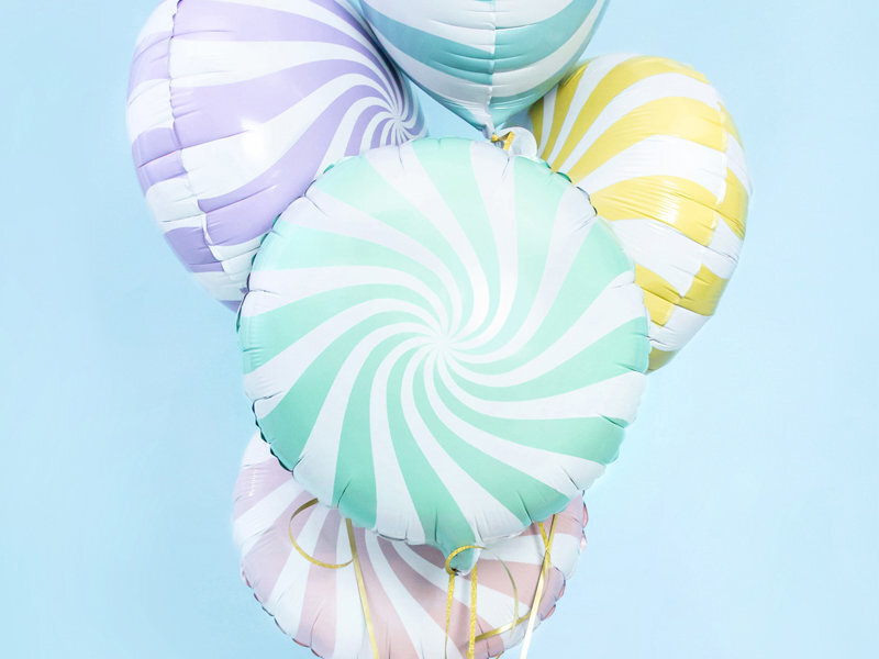 Folinis balionas Candy 45 cm, žalias цена и информация | Balionai | pigu.lt