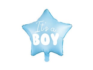 PartyDeco Folijos balionas, šviesiai mėlynas / It's a Boy kaina ir informacija | Balionai | pigu.lt