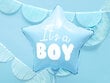 Foliniai balionai Star - It's a boy 48 cm, mėlyni, 50 vnt. kaina ir informacija | Balionai | pigu.lt