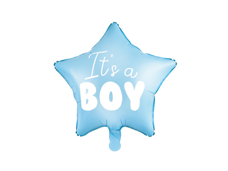 Foliniai balionai Star - It's a boy 48 cm, mėlyni, 50 vnt. kaina ir informacija | Balionai | pigu.lt