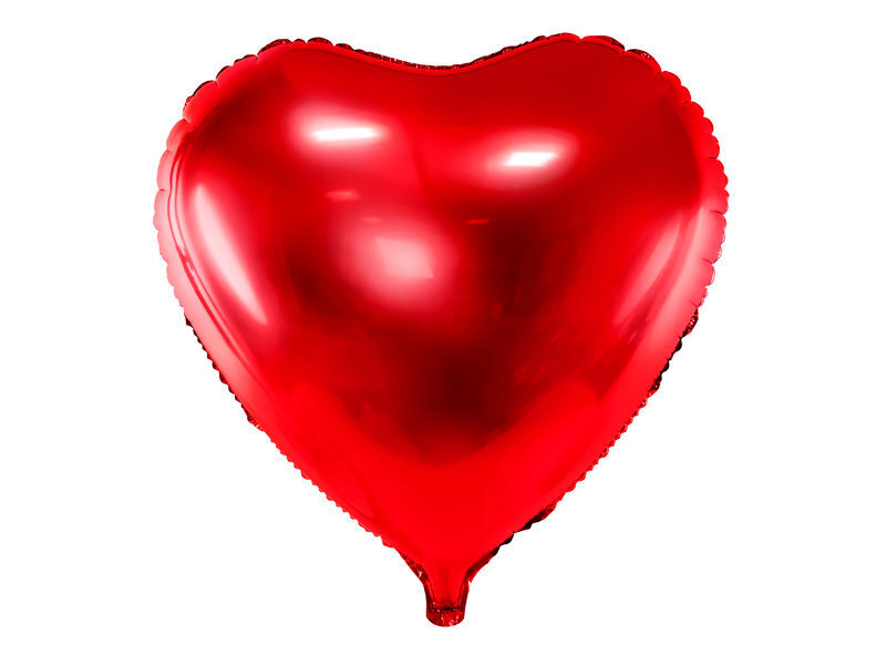 Foliniai balionai Heart 61 cm, raudoni, 50 vnt. kaina ir informacija | Balionai | pigu.lt
