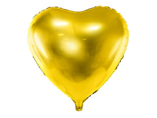 Folinis balionas Heart 61 cm, auksinis kaina ir informacija | Balionai | pigu.lt