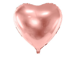 Foliniai balionai Heart 61 cm, auskiniai/rožiniai, 50 vnt. kaina ir informacija | Balionai | pigu.lt