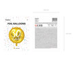 Folinis balionas 30th Birthday, auksinis 45 cm kaina ir informacija | Balionai | pigu.lt