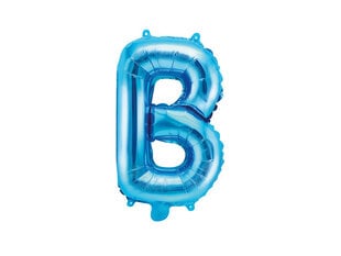 Foliniai balionai Raidė "B" 35 cm, mėlyni, 50 vnt. цена и информация | Шарики | pigu.lt