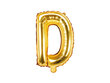 Folinis balionas Raidė "D" 35 cm, auksinis kaina ir informacija | Balionai | pigu.lt
