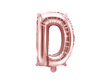 Folinis balionas Raidė "D" 35 cm, rožinis/auksinis kaina ir informacija | Balionai | pigu.lt