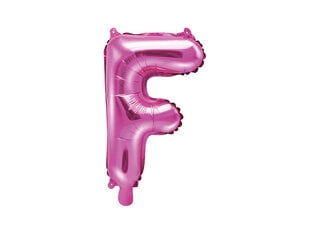 Folinis balionas Raidė "F" 35 cm, rožinis kaina ir informacija | Balionai | pigu.lt