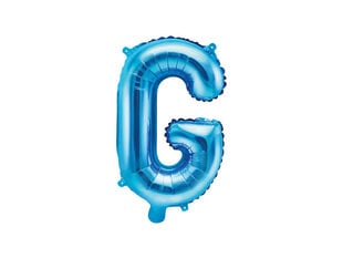 Folinis balionas Raidė "G" 35 cm, mėlynas   kaina ir informacija | Balionai | pigu.lt