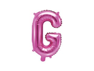 Folinis balionas Raidė "G" 35 cm, rožinis kaina ir informacija | Balionai | pigu.lt