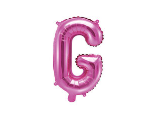 Foliniai balionai Raidė "G" 35 cm, rožiniai, 50 vnt. цена и информация | Шарики | pigu.lt