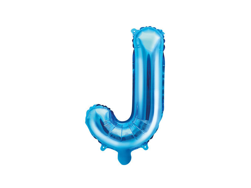 Foliniai balionai Raidė "J" 35 cm, mėlyni, 50 vnt. kaina ir informacija | Balionai | pigu.lt