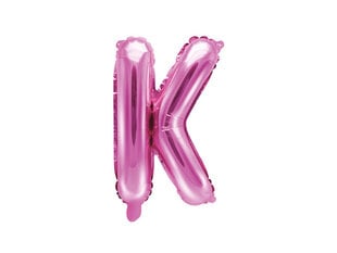 Folinis balionas Raidė "K" 35 cm, rožinis kaina ir informacija | Balionai | pigu.lt