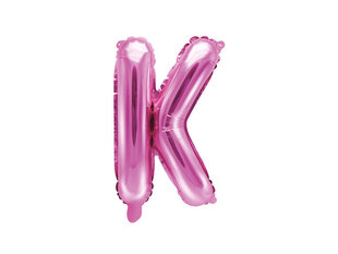 Foliniai balionai Raidė "K" 35 cm, rožiniai, 50 vnt. kaina ir informacija | Balionai | pigu.lt