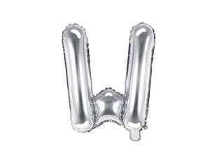 Foliniai balionai Raidė "W" 35 cm, sidabriniai, 50 vnt. kaina ir informacija | Balionai | pigu.lt