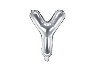 Folinis balionas Raidė "Y" 35 cm, sidabrinis kaina ir informacija | Balionai | pigu.lt