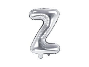 Folinis balionas Raidė "Z" 35 cm, sidabrinis kaina ir informacija | Balionai | pigu.lt