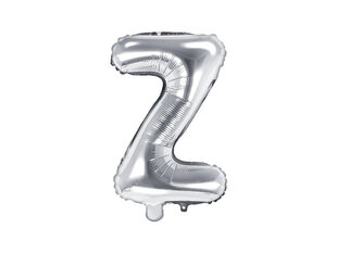 Foliniai balionai Raidė "Z" 35 cm, sidabriniai, 50 vnt. kaina ir informacija | Balionai | pigu.lt