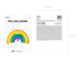 Folinis balionas Rainbow, įvairių spalvų, 73x45 cm   kaina ir informacija | Balionai | pigu.lt