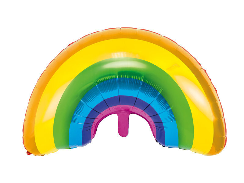Folinis balionas Rainbow, įvairių spalvų, 73x45 cm   kaina ir informacija | Balionai | pigu.lt