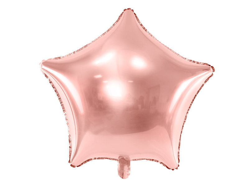 Folinis balionas Star 48 cm, auskinis/rožinis цена и информация | Balionai | pigu.lt