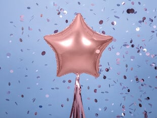 Foliniai balionai Star 48 cm, auskiniai/rožiniai, 50 vnt. kaina ir informacija | Balionai | pigu.lt
