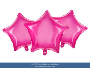 Folinis balionas Star 48 cm, rožinis kaina ir informacija | Balionai | pigu.lt