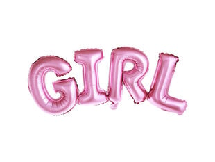 Folinis balionas Girl 74x33 cm, rožinis kaina ir informacija | Balionai | pigu.lt
