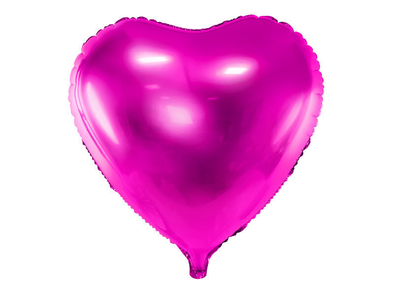 Folinis balionas Heart 45 cm dark, rožinis kaina ir informacija | Balionai | pigu.lt