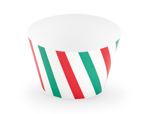 Формочки кексов Merry Xmas 4,8x7,6x4,6 см (1 упаковка/ 6 штук) цена и информация | Праздничная одноразовая посуда | pigu.lt