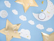 Girlianda Little Star - Clouds 1,45 m kaina ir informacija | Dekoracijos šventėms | pigu.lt
