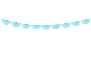 Girlianda Rosettes Light Sky-Blue 30 cm x 3 m kaina ir informacija | Dekoracijos šventėms | pigu.lt