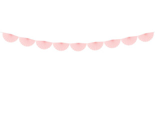Girlianda Rosettes Light Powder Pink 30 cm x 3 m kaina ir informacija | Dekoracijos šventėms | pigu.lt