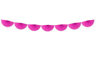 Girlianda Rosettes Dark Pink 40 cm x 3 m kaina ir informacija | Dekoracijos šventėms | pigu.lt