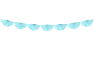 Girlianda Rosettes Light Sky-Blue 40 cm x 3 m kaina ir informacija | Dekoracijos šventėms | pigu.lt