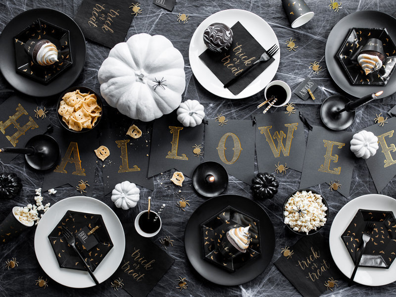 Girlianda Halloween, juoda, 20x175 cm, 1 vnt kaina ir informacija | Dekoracijos šventėms | pigu.lt