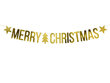 Girlianda Merry Christmas, aukso spalvos, 10,5x150 cm, 1 vnt цена и информация | Dekoracijos šventėms | pigu.lt